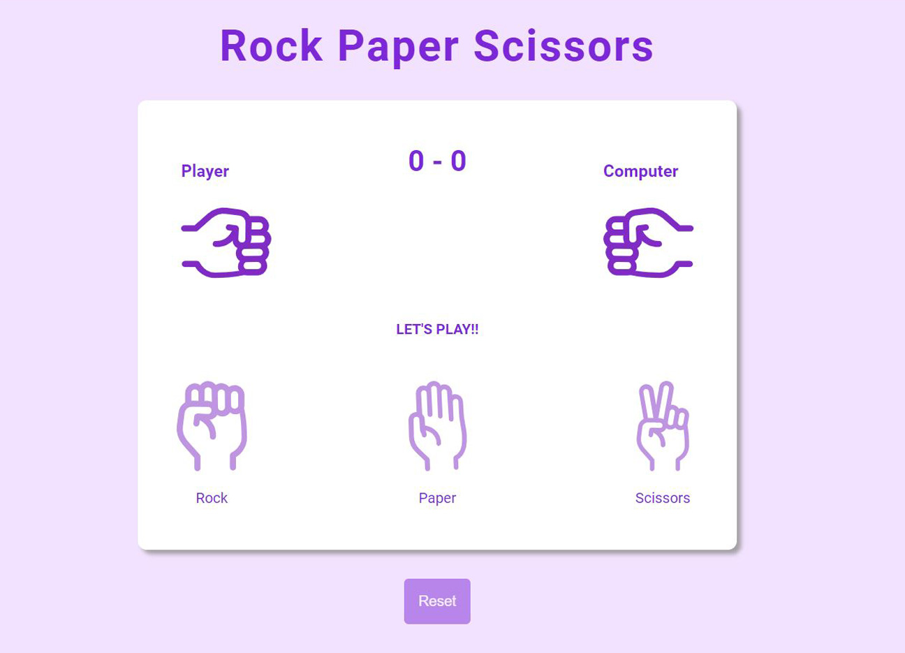 Rock Paper Scissors Game